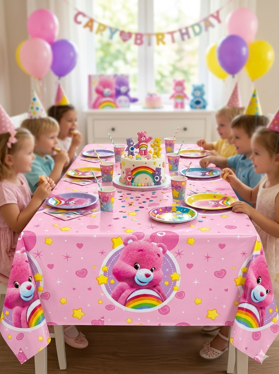 Care Bears Table Cover Pink - (MUJ-568)
