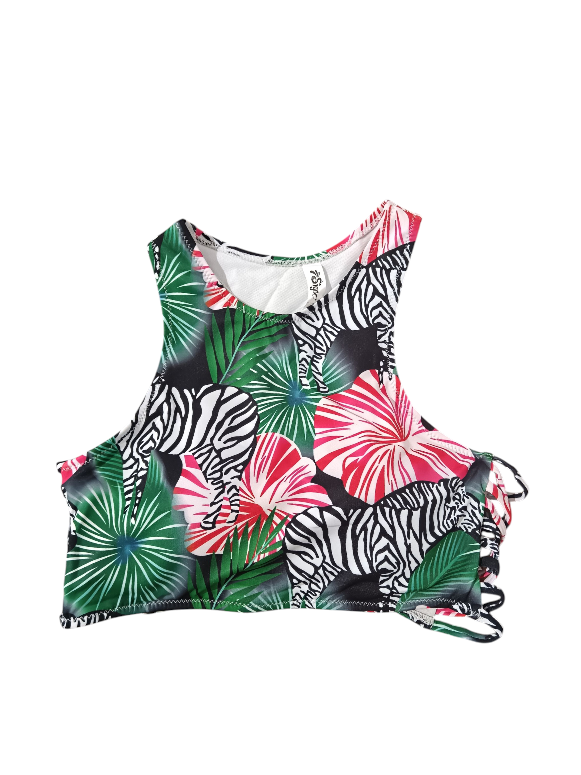 Signe Women's Bra Black Green White