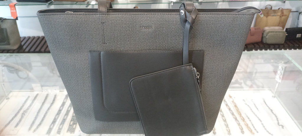 Grey women's handbag (BAGCO)