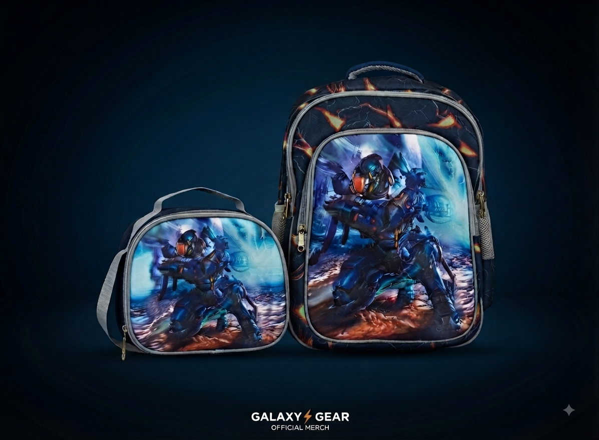 Rolling backpack 16" and lunch bag set