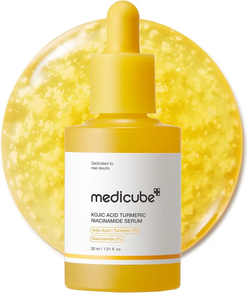 medicube Kojic Acid Turmeric Clarifying & Balancing Capsule Serum for Troubled Skin | Soothing & Brightening Facial Serum | Niacinamide & Glow Capsules for Hydration and Barrier Support | 1.01 fl.oz