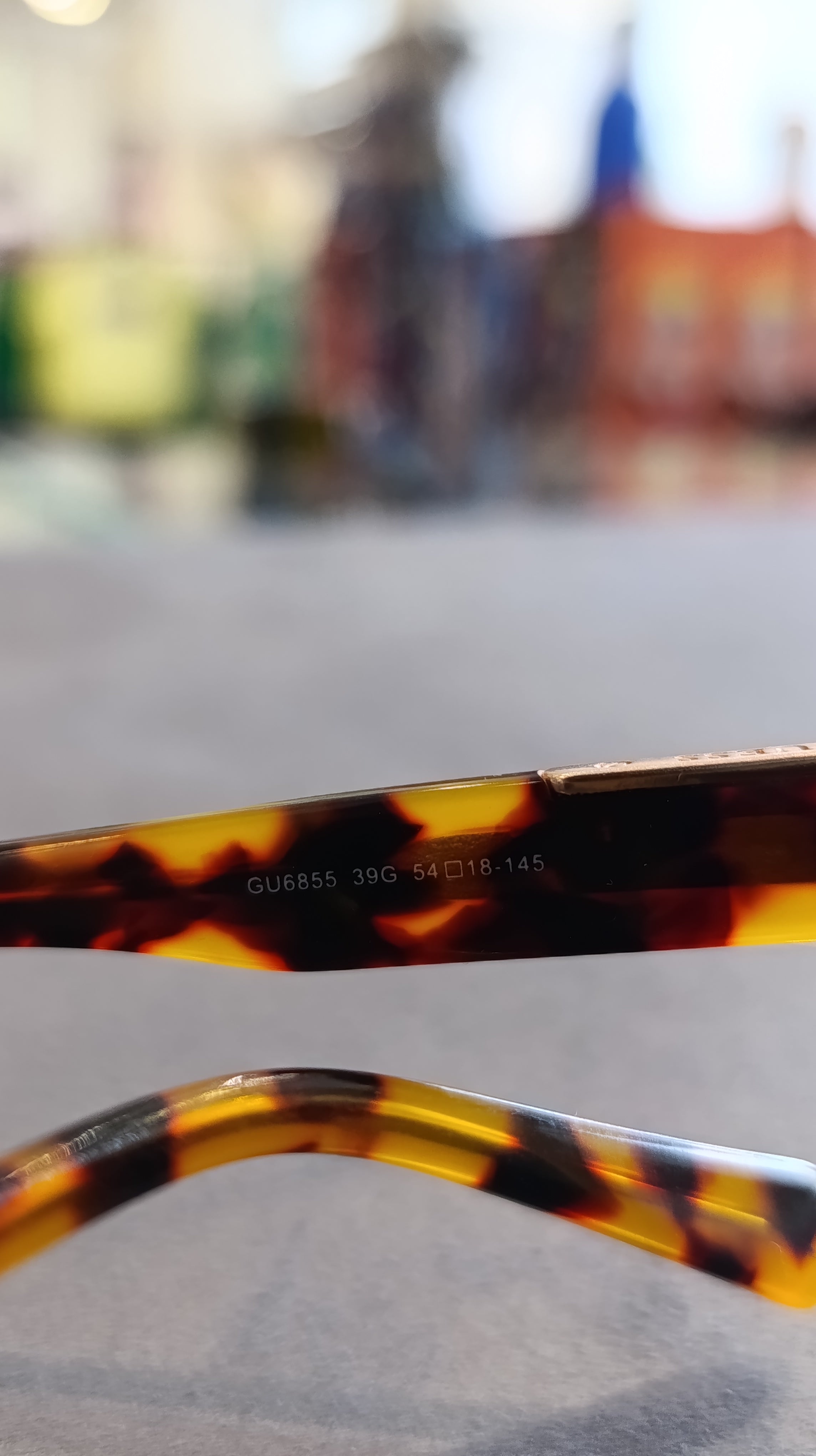Guess Yellow Frame Sunglasses with Tortoise Arms