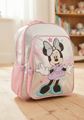 Girls Silver and Pink Minnie Mouse School Backpack 16"