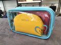 Guess 3-in-1 Cosmetic Bag set - Light Blue, Yellow, Coral