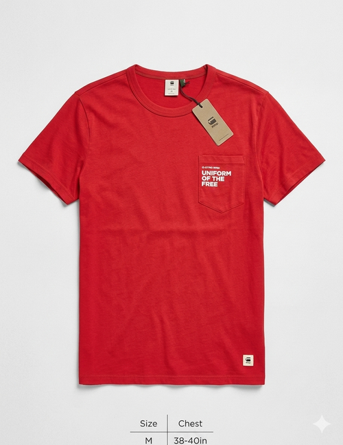 G-Star Raw graphic 23 R T - deep flame color D121953369821