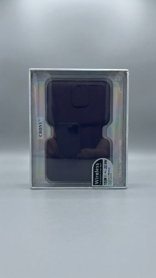 Crony card bag wireless power bank featuring 15W wireless charging and 22.5W Type-C PD fast charging, suitable for MagSafe-compatible mobile phones