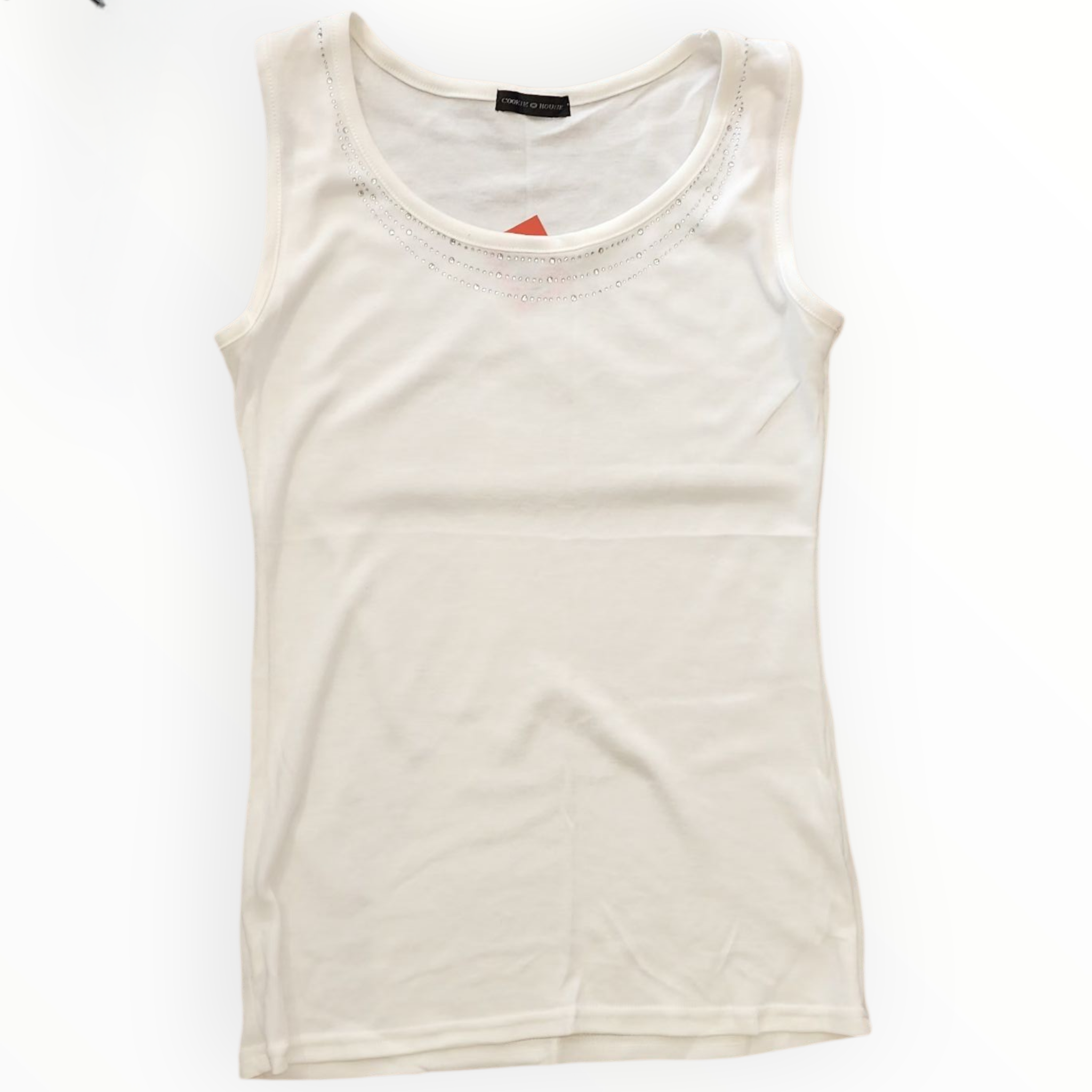 COOKIE HOUSE WOMEN'S WHITE TANK TOP
