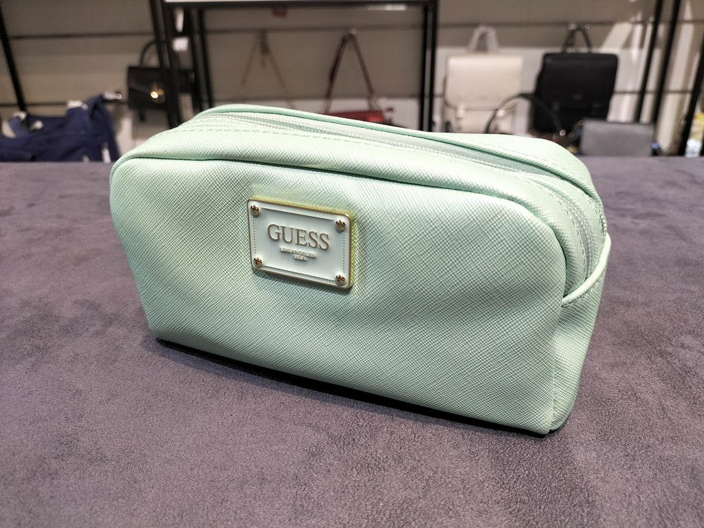 Guess Bahia Accessories Mint Green Cosmetic Bag - PWBAHIP0273 - MNT
