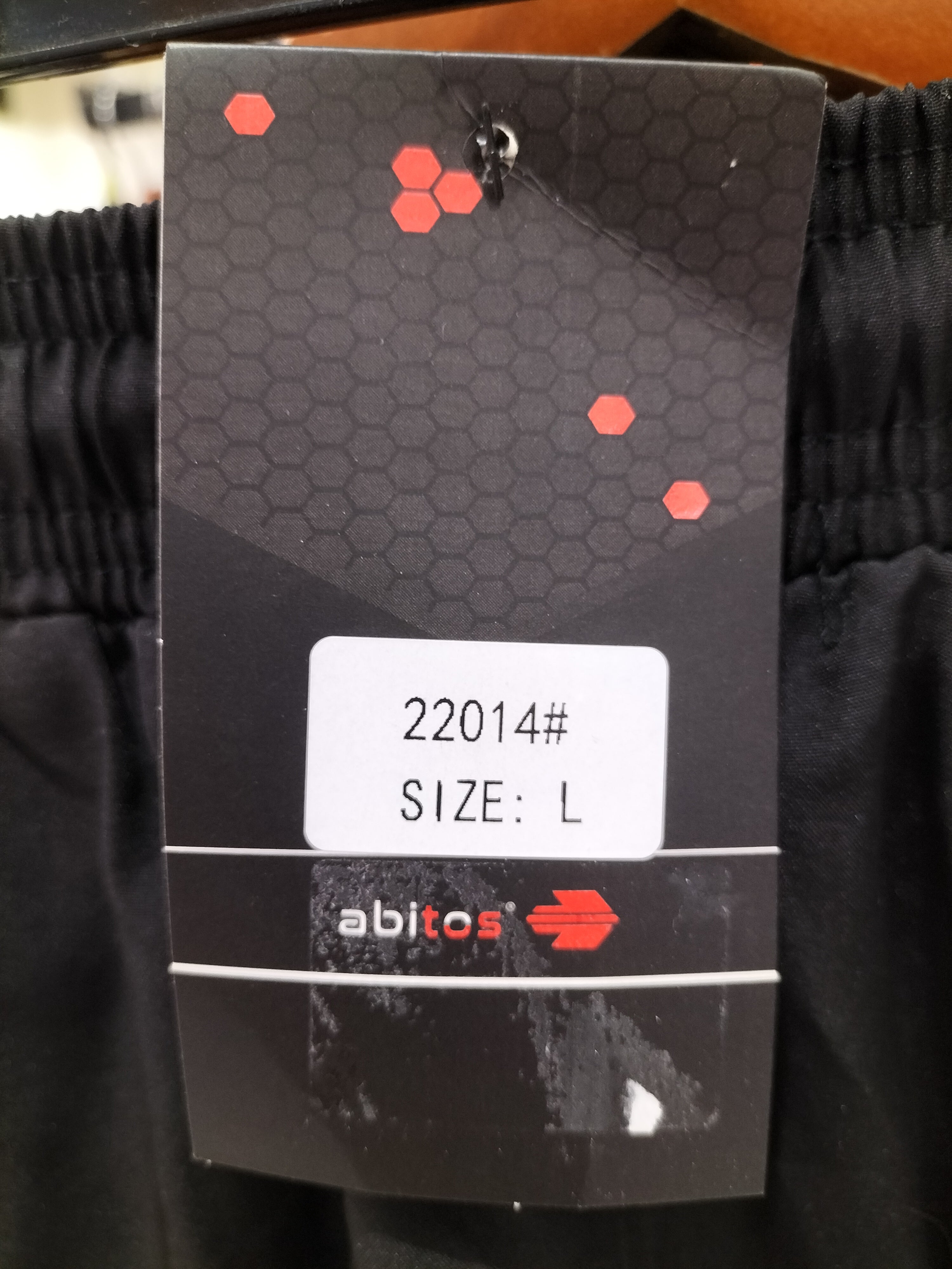 Abitos Black Training Shorts with Black Compression Leggings