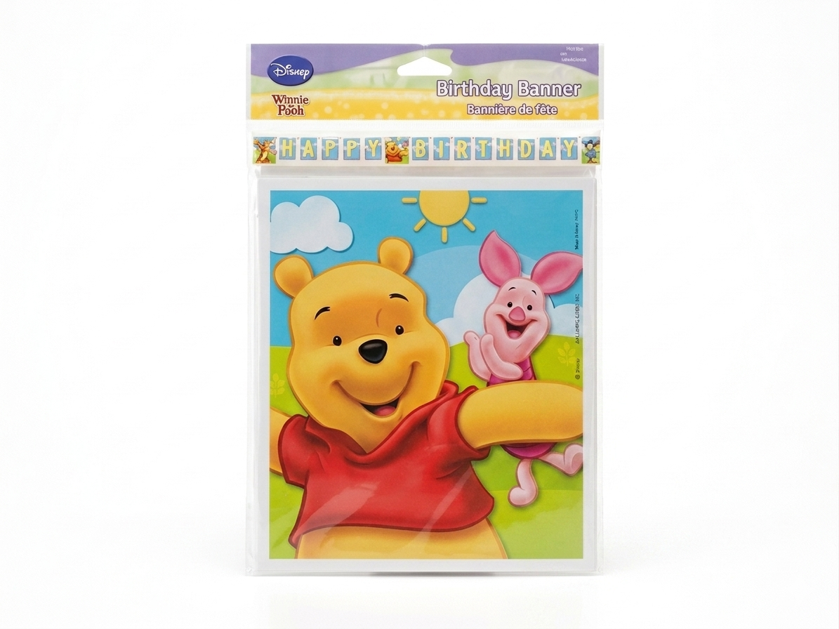 Winnie the Pooh Birthday Banner Hanging Decoration Party - Hallmark Disney