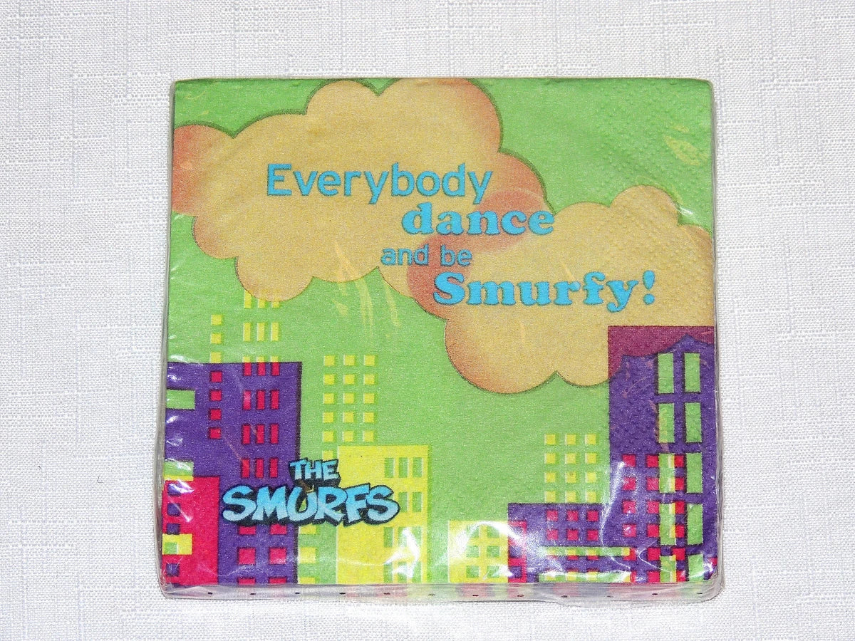 Smurfs 16Pcs Paper Dessert Napkins - Party Table Napkins