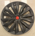 Tesla Model Y Wheel Hubcaps & Center Caps - 4Pcs 19-inch Matte Black (Open Box)