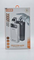 Y- Link  PD65  2-Charging Cables 22.5W + 66W Power Bank 20000mAh