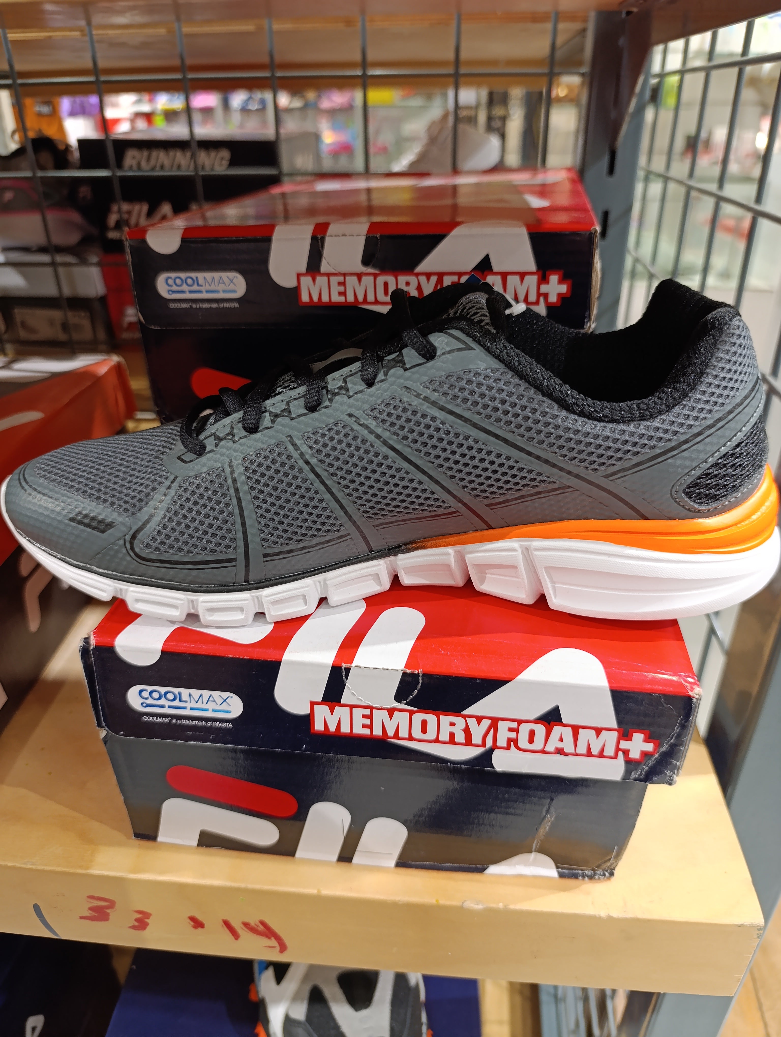 FILA memory speed glide 3 csrk BLK vorn men's