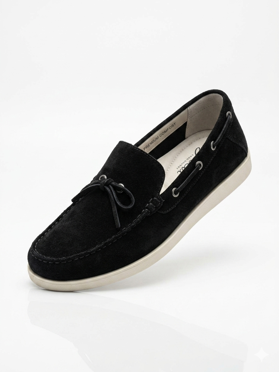 Massimo Dutti Men Loafers Black