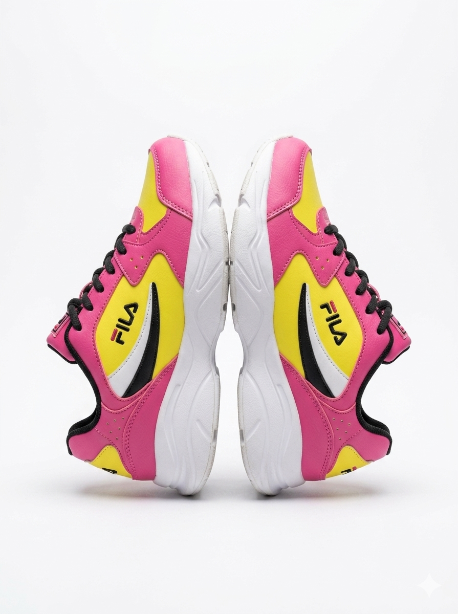 Fila Stirr Pink/Yellow Green Shoes (5RM02049-656)