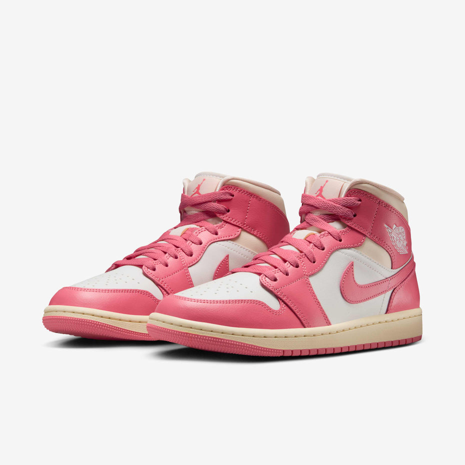 Nike Air Jordan 1 Mid 'Strawberries and Cream' - (BQ6472-186)