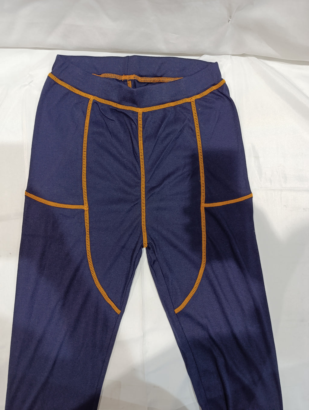OUTERLIMITS Men striped round neck cotton blend navy blue set sport