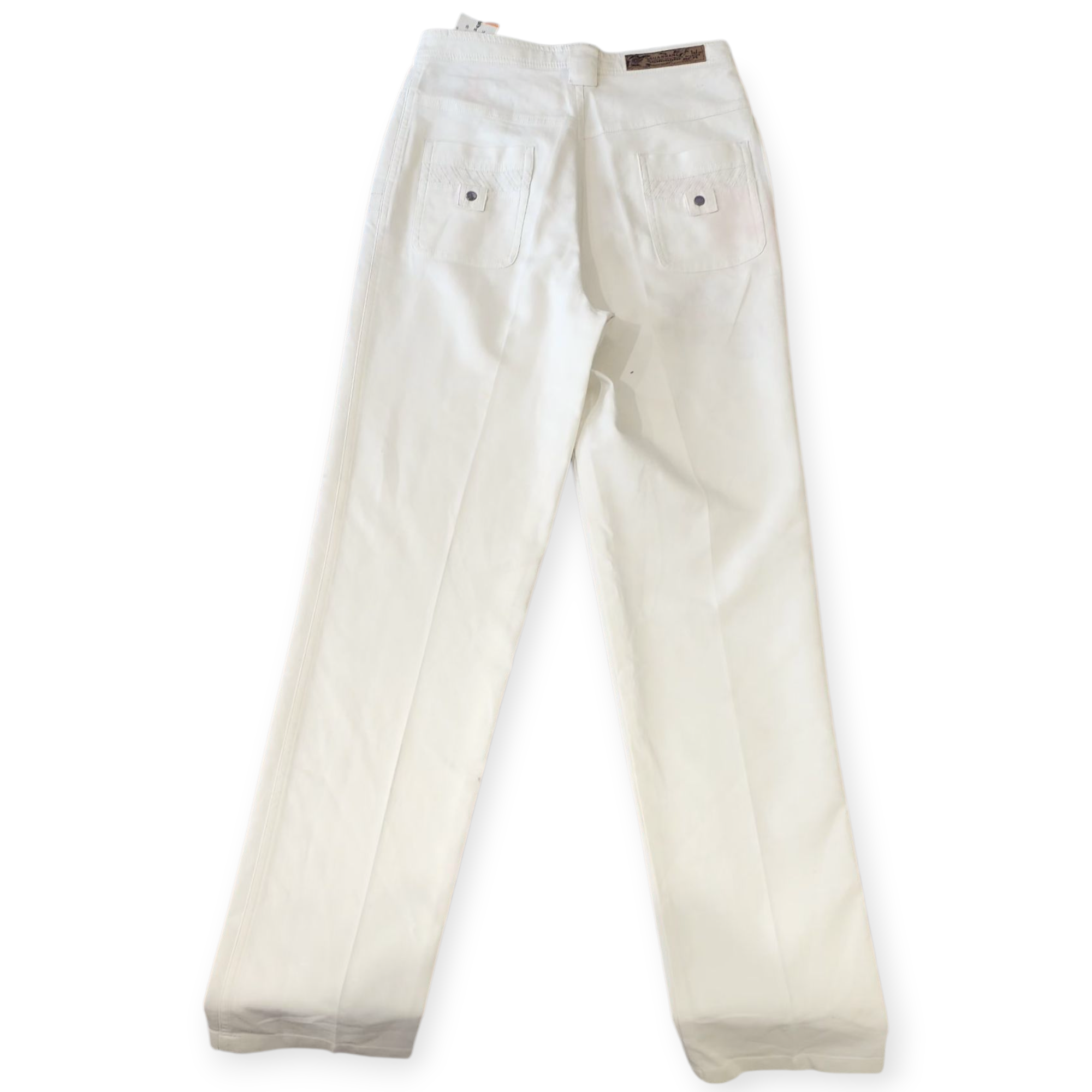 GUAN WANG WOMEN'S WHITE PANTS