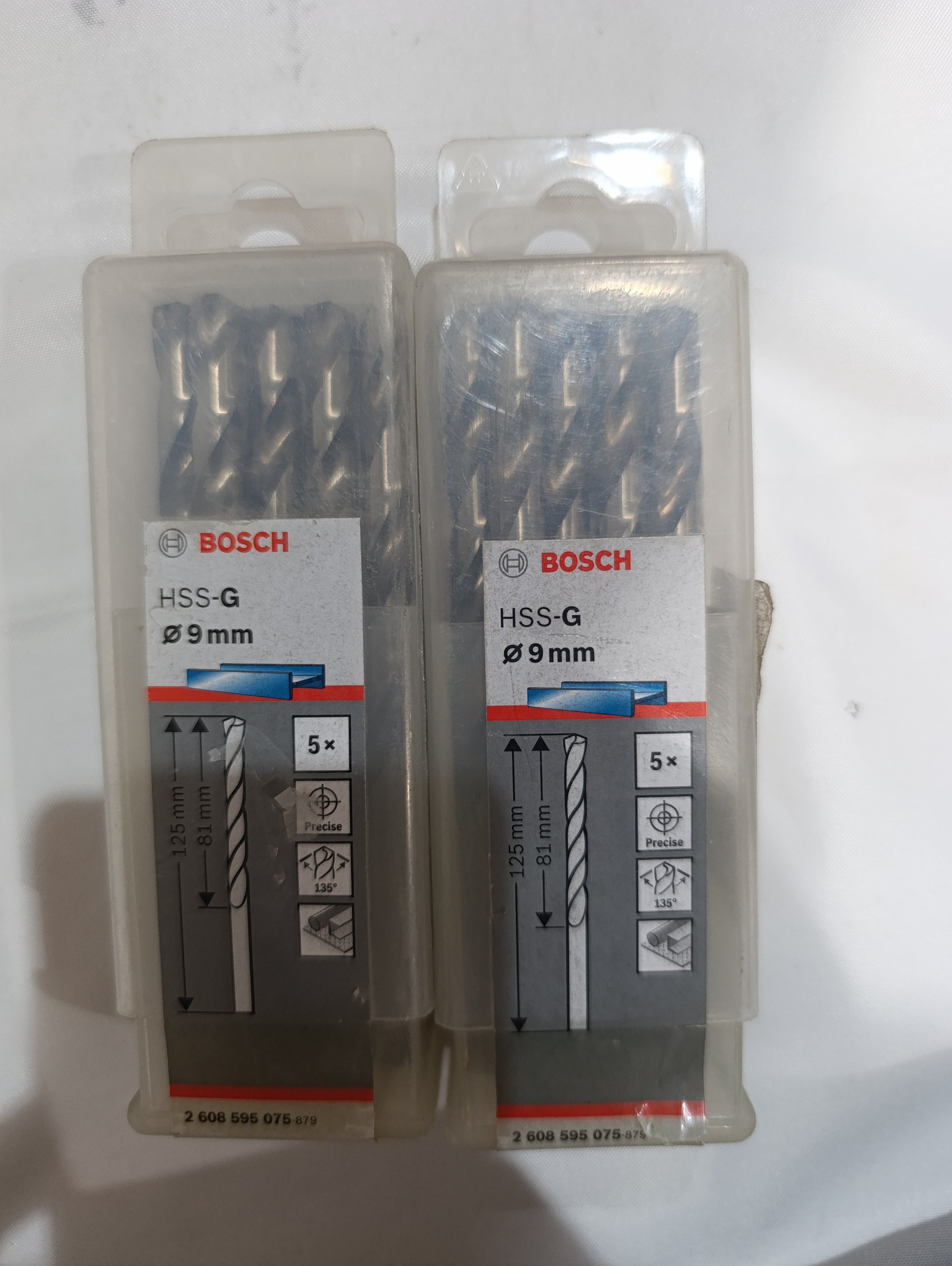 Bosch 5-pieces metal Drill Bit Set HSS-G ¢9 mm