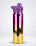 multi-colored ombre insulated stainless steel water bottle