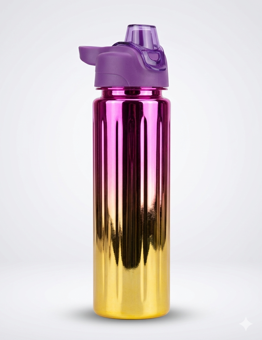 multi-colored ombre insulated stainless steel water bottle