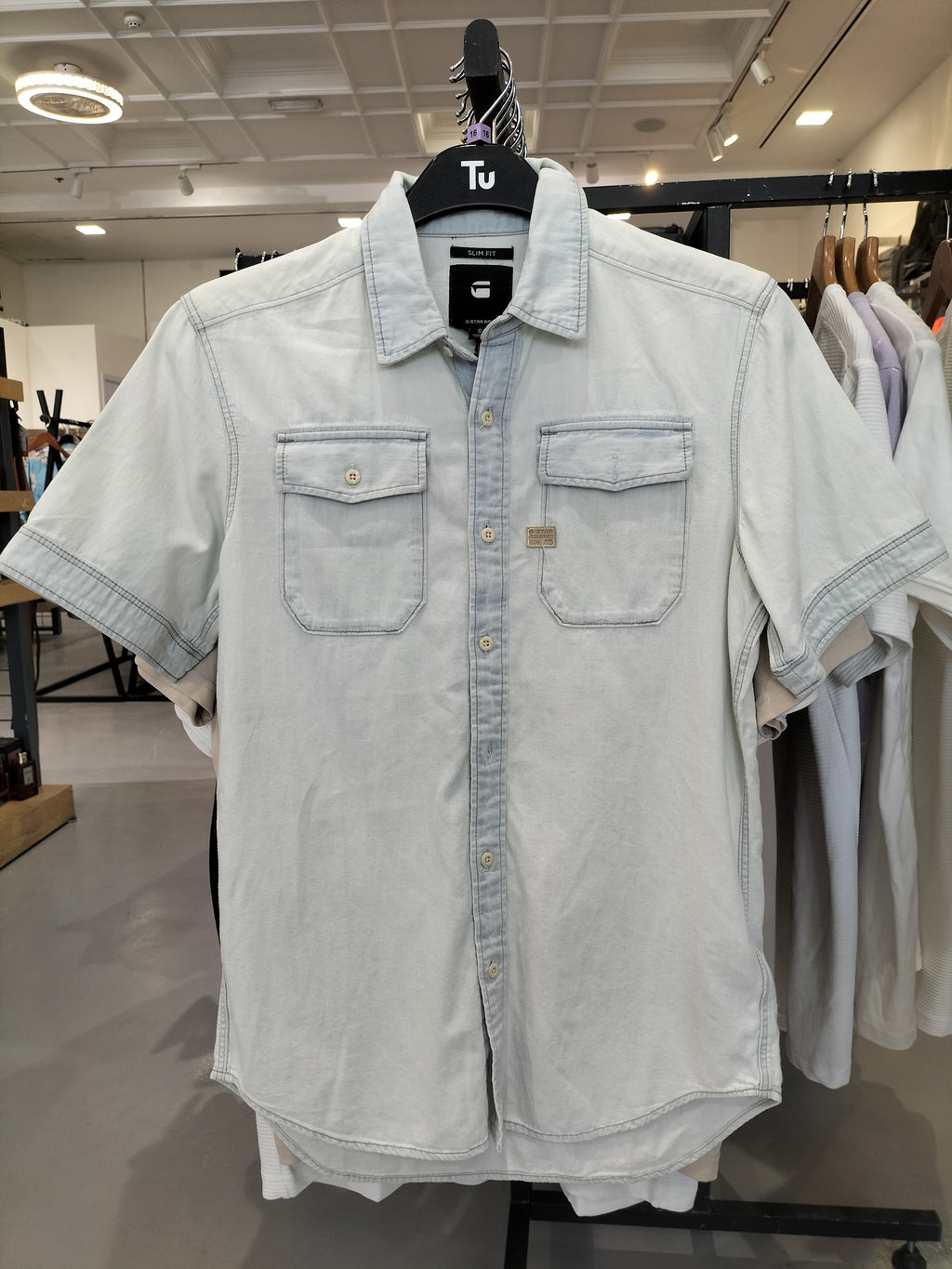 G-Star Raw LT WT Craser Denim Shirt Men - Landoh Shirt Aged Bleached