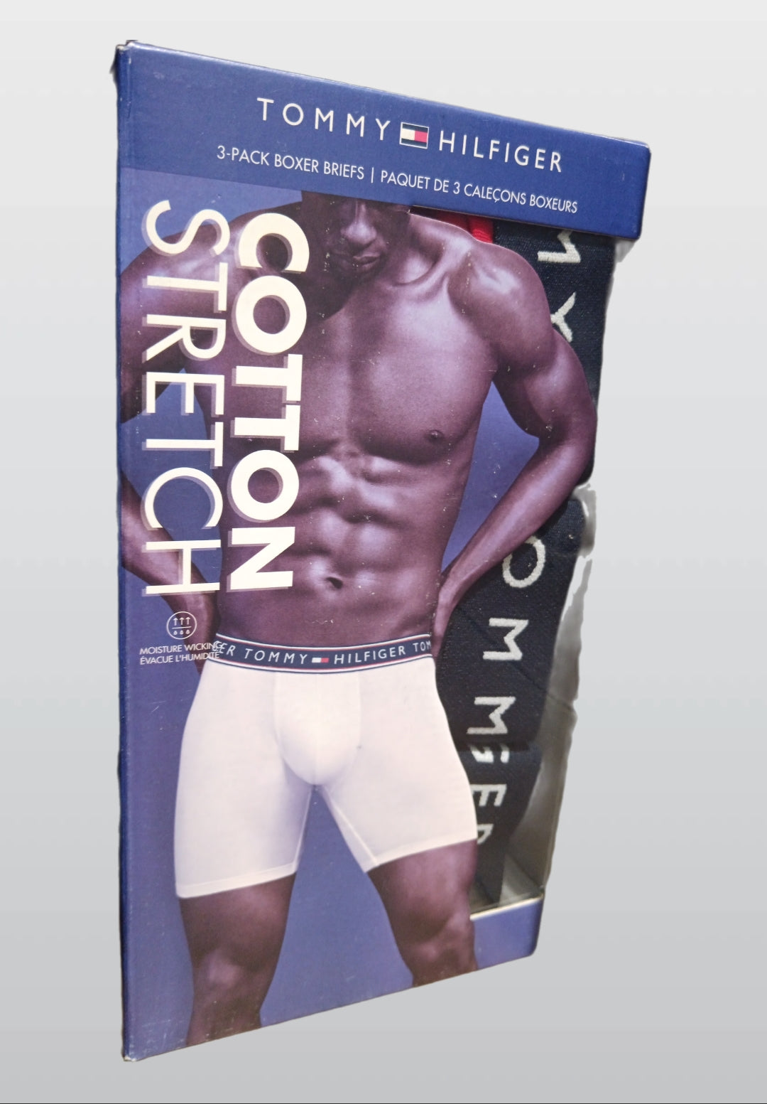 TOMMY HILFIGE 3-PACK BOXER COTTON STRETCH BLUE M1