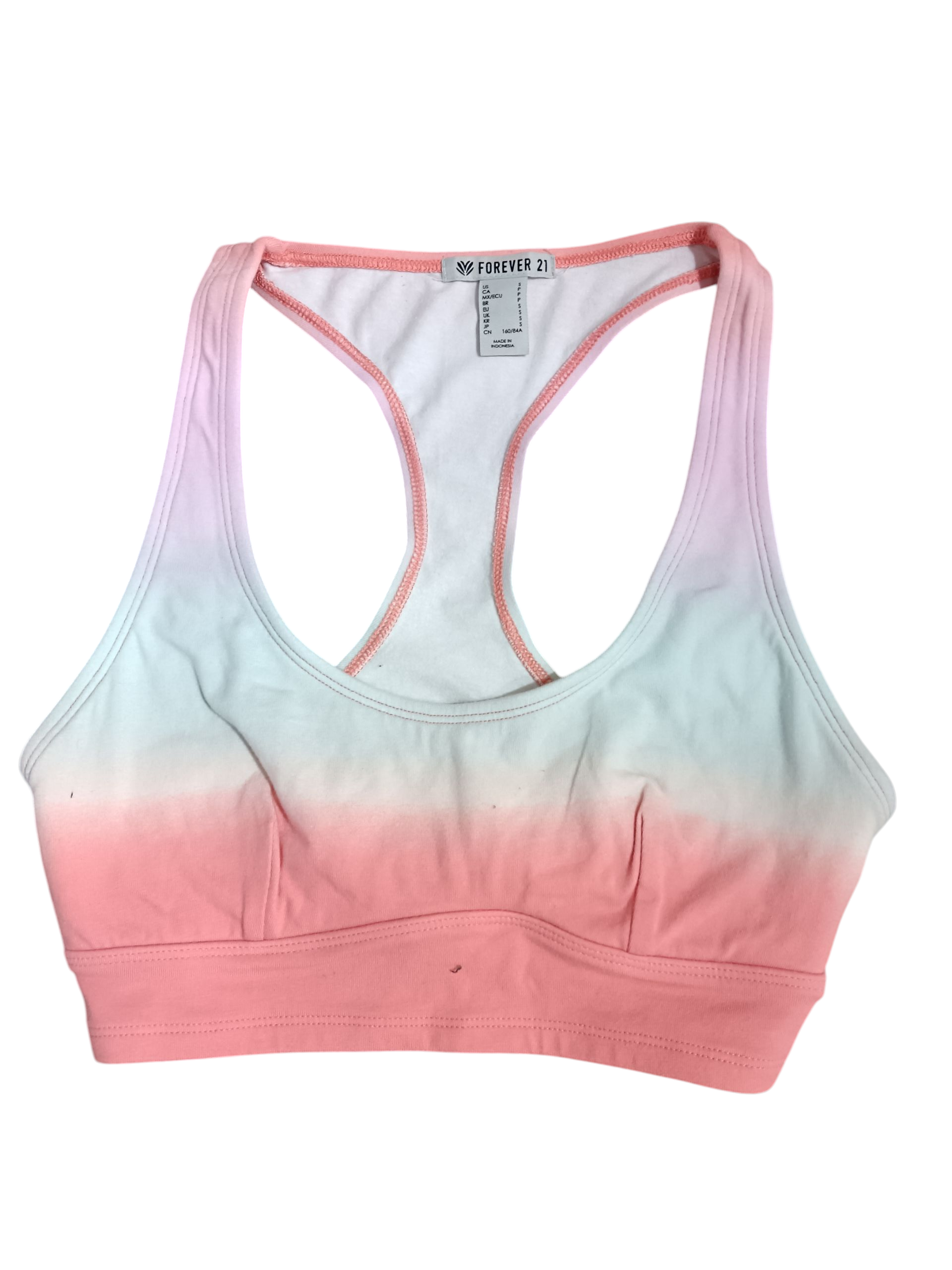 FOREVER21 Women's bra orange on white