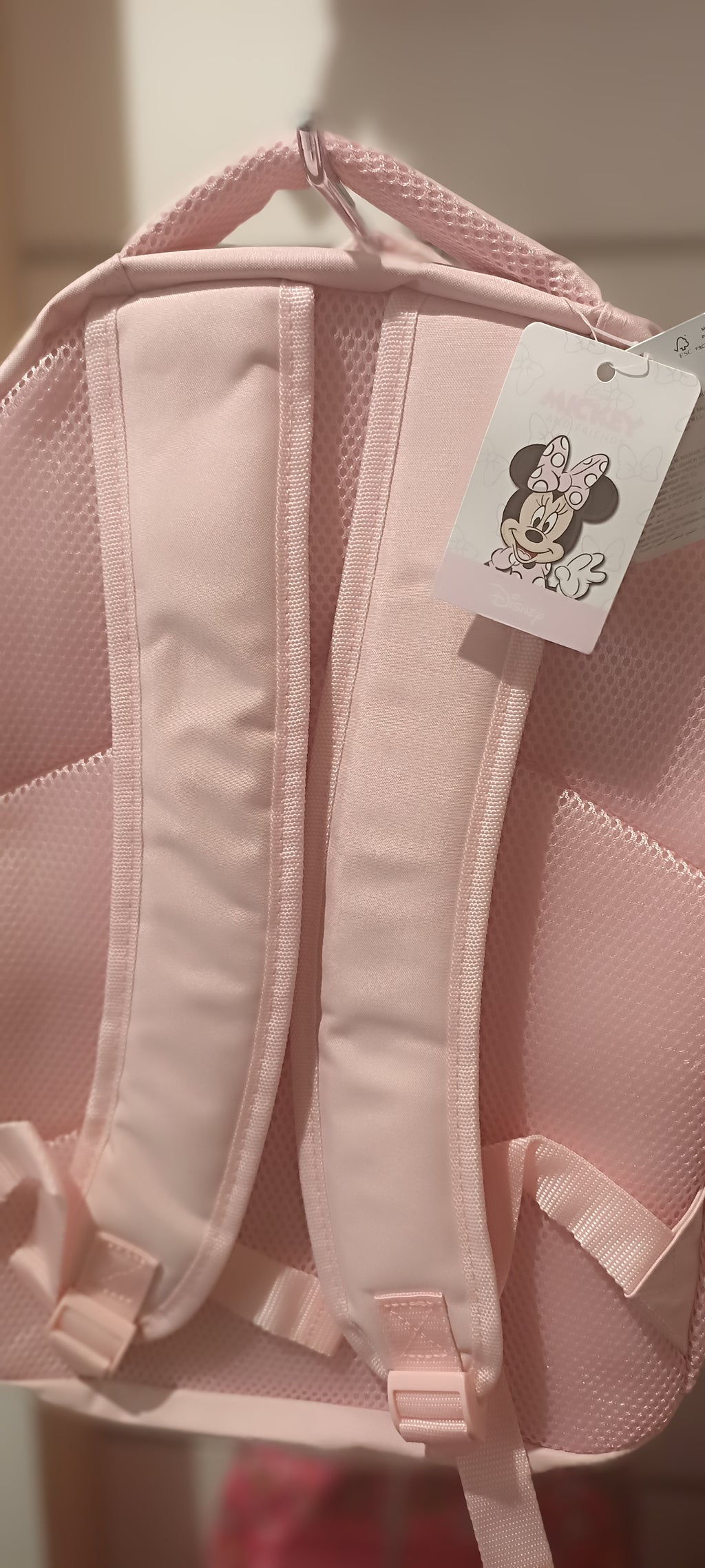 Pink Disney Minnie Mouse backpack