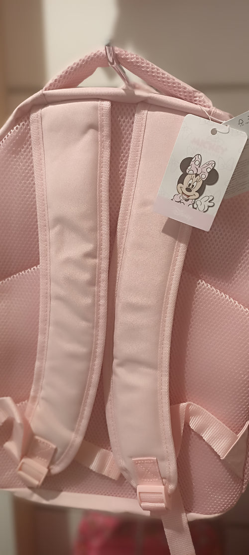 Pink Disney Minnie Mouse backpack