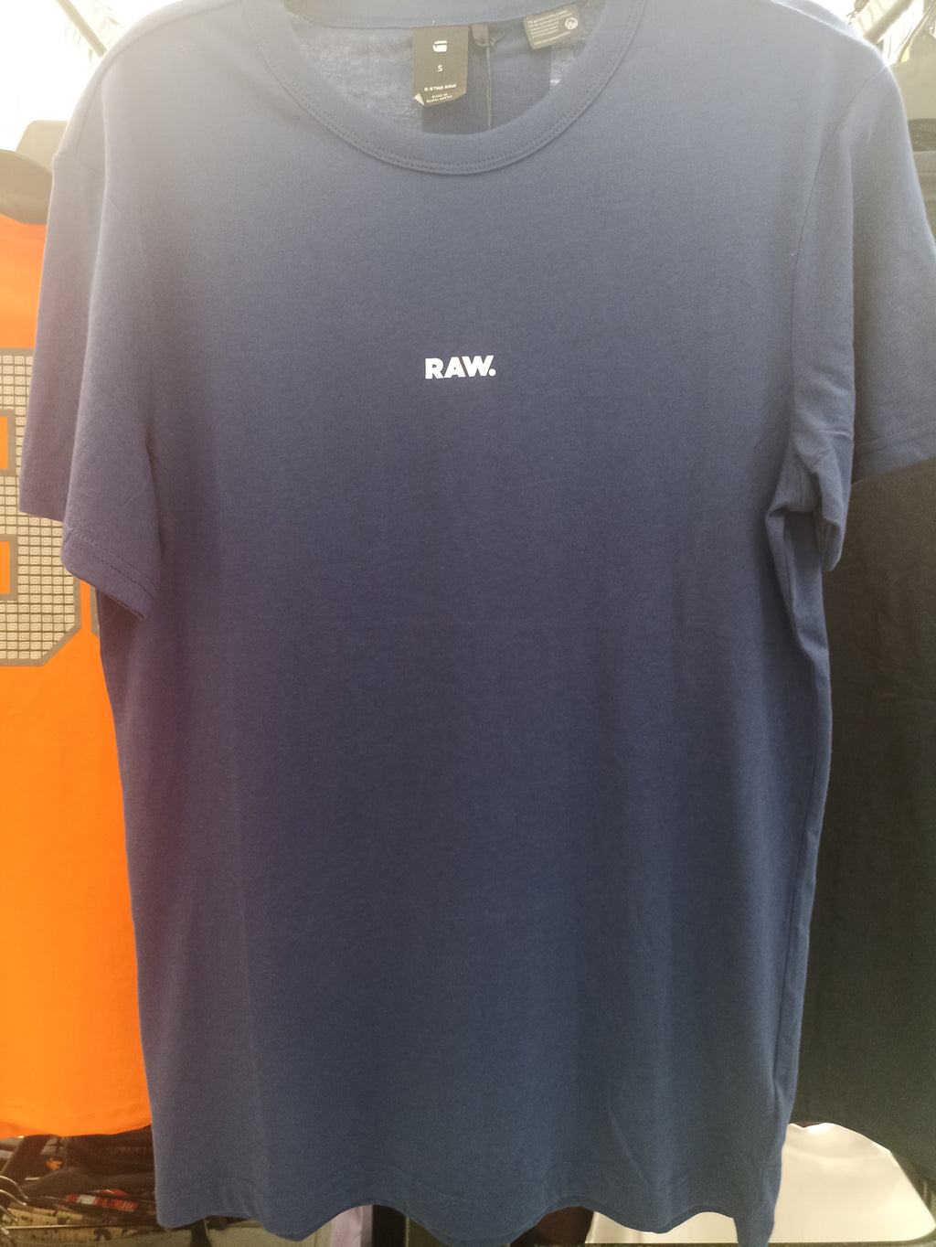 G-Star RAW Navy Blue Small Logo T-Shirt