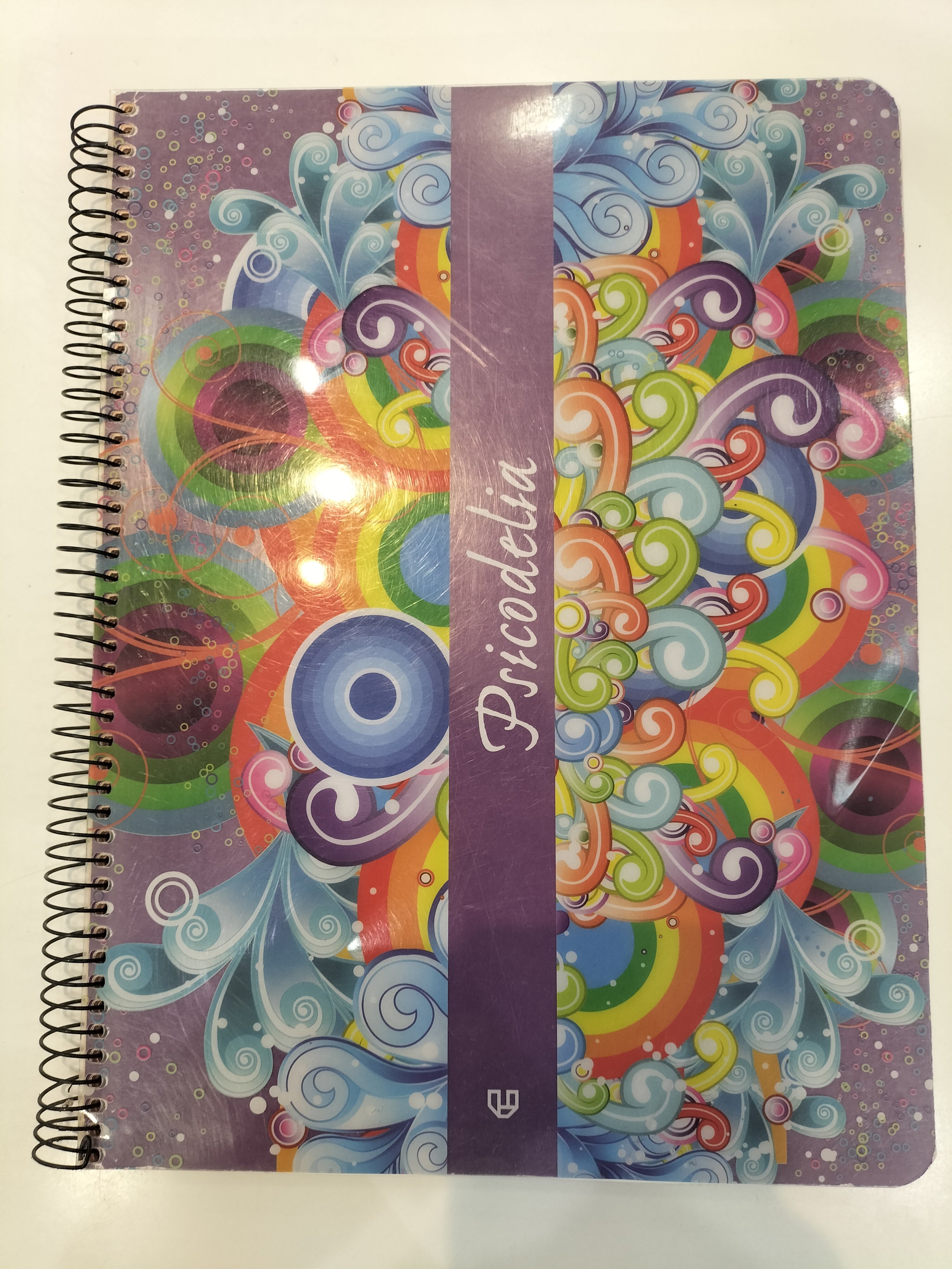 Unipapel Psicodelia Purple Notebook with Abstract Patterns