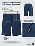 SILVER BAIT mens utility shorts - Navy blue  RM 64866