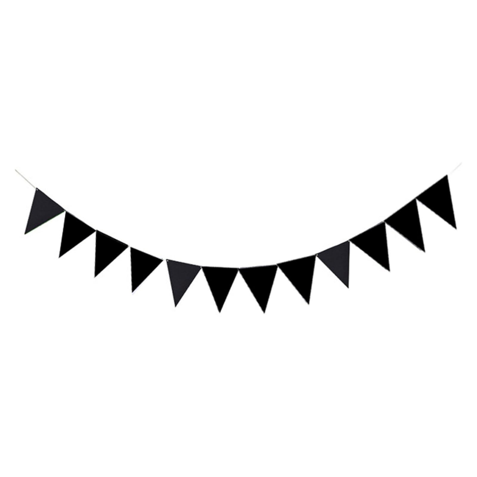 Flagbanner Black - 12pcs (14cm / 3meters)
