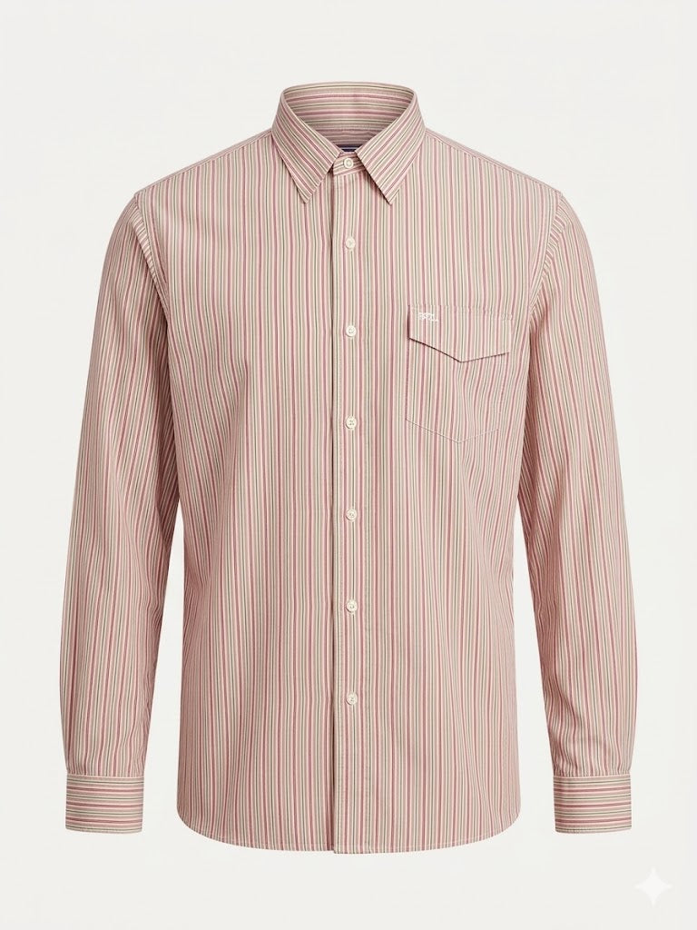 Polo Ralph Lauren Button-Down Longsleeve - Purple Pastel Color