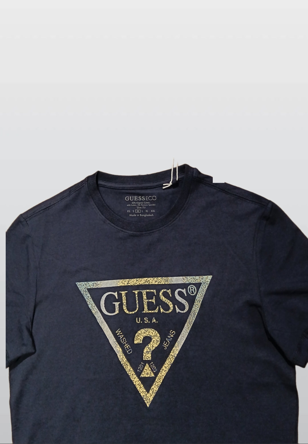 Guess Eco Men’s Navy Blue Cotton T-Shirt