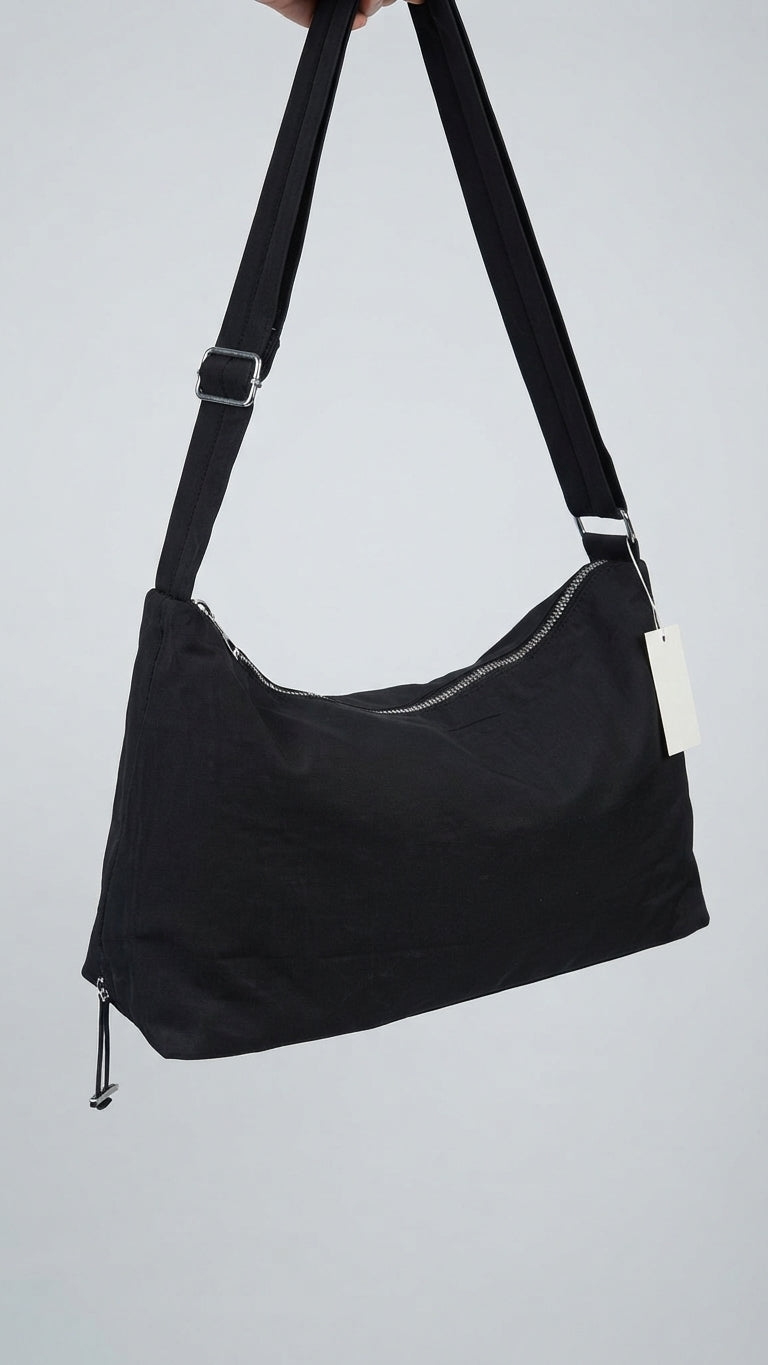 Soft bag Nylon Shoulder Bag black for women xkbfq4118
