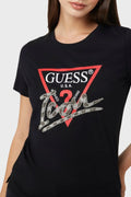 GUESS ICON WOMENS TEE - Black