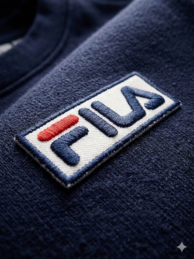 سويت شيرت رجالي بأكمام طويلة ورقبة مستديرة من FILA "أزرق داكن" - (LM03A281-410)
