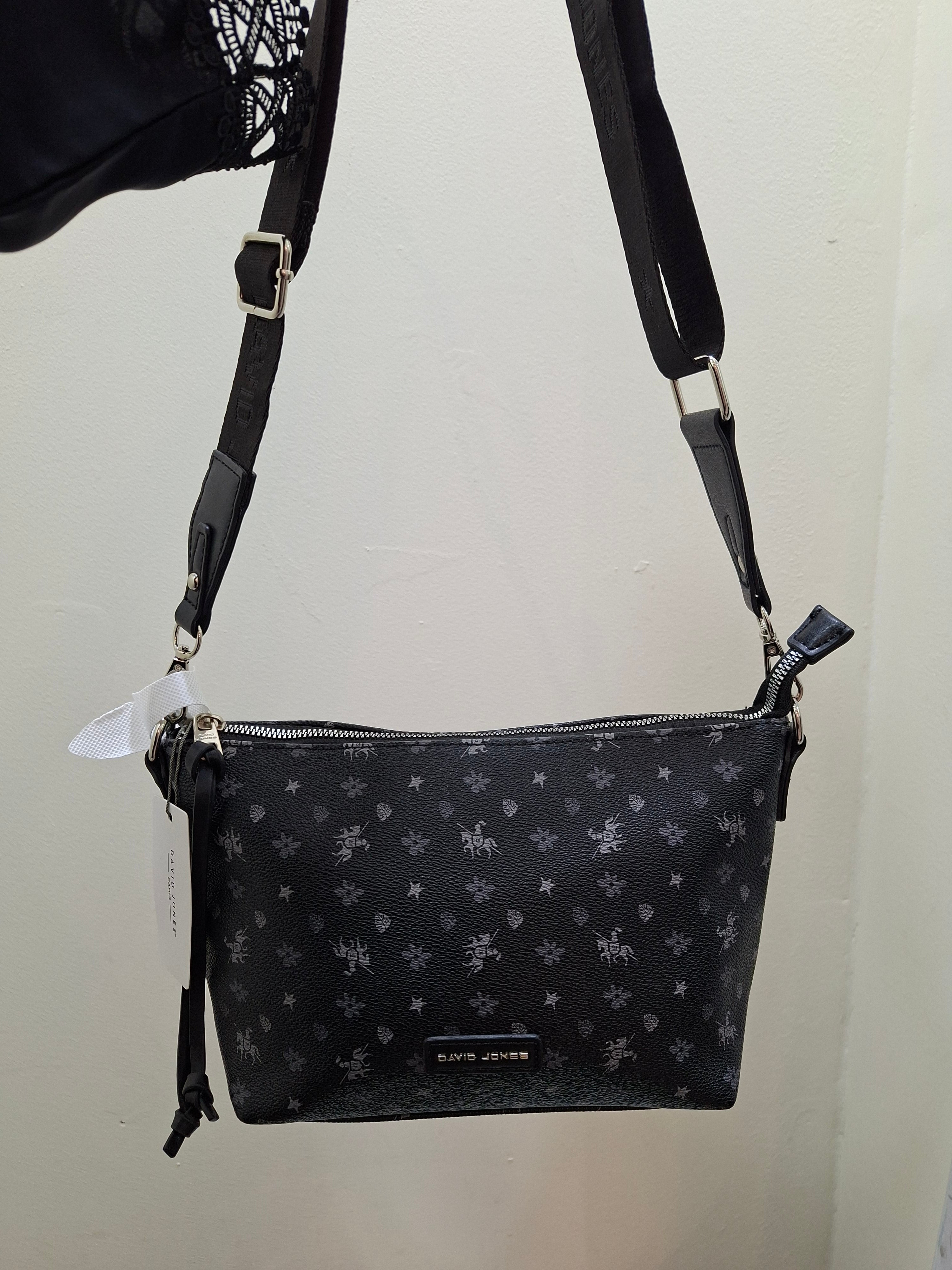 David Jones Black Women Handbag Shoulder Bag CH21068