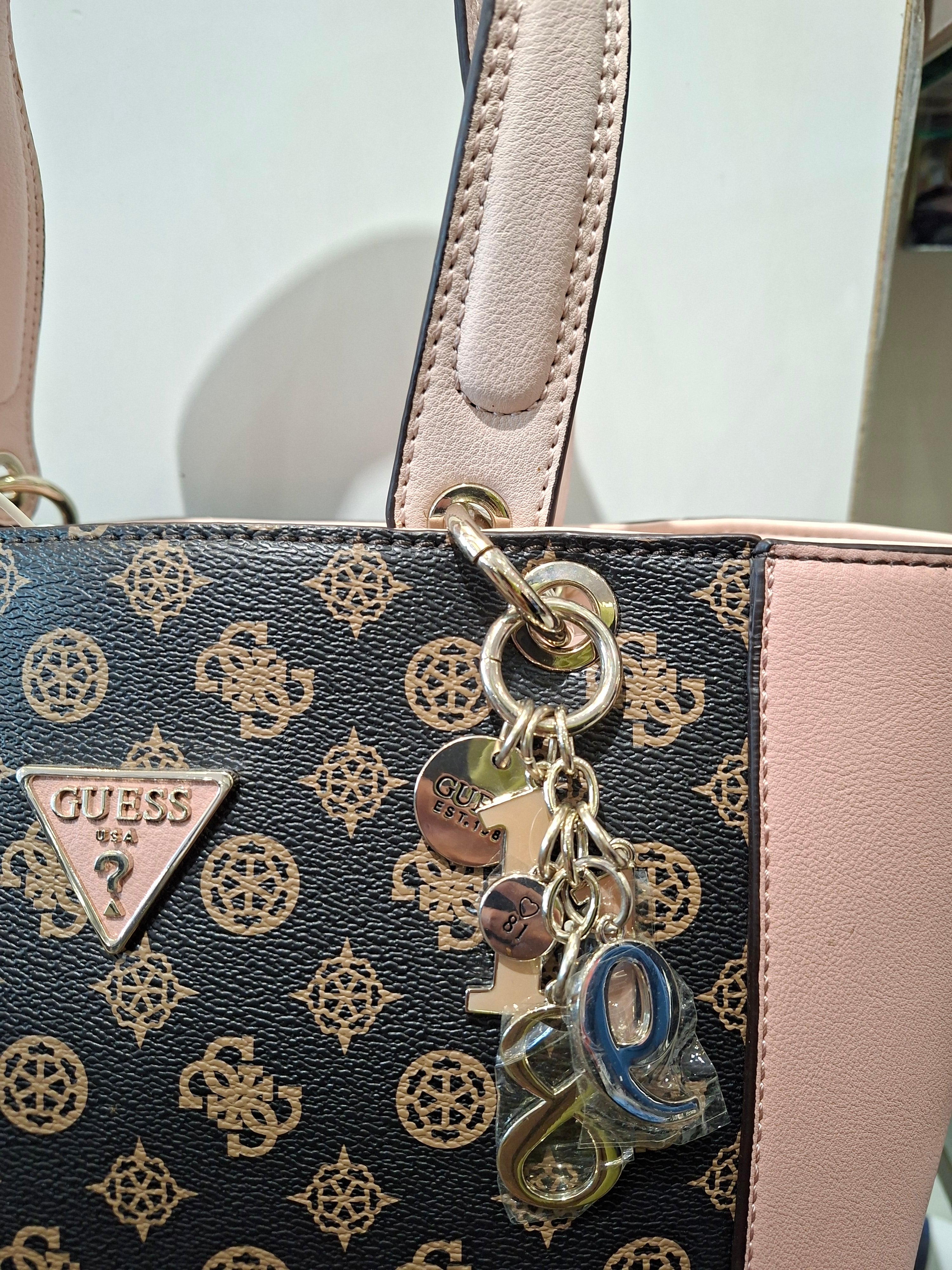 GUESS WOMENS HANDBAG BROWN BLUSH SE669123