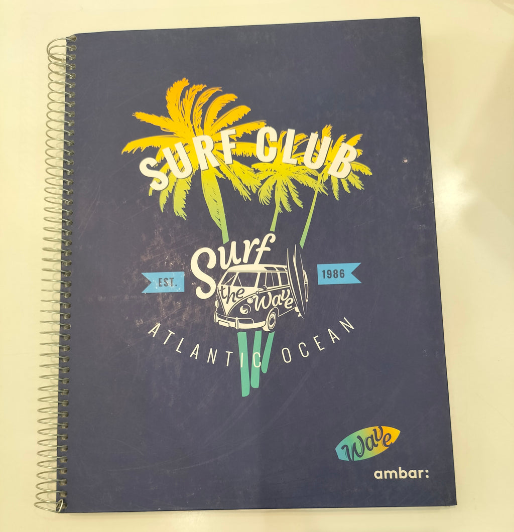 Ambar Surf Club Navy Blue Notebook