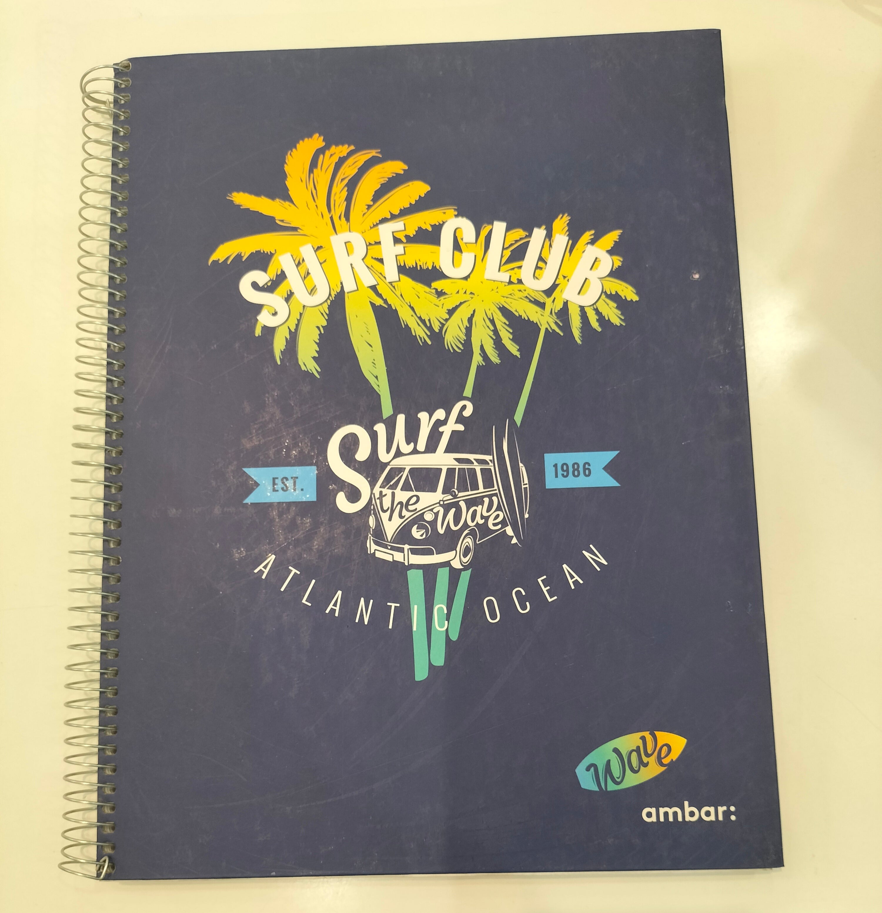 Ambar Surf Club Navy Blue Notebook