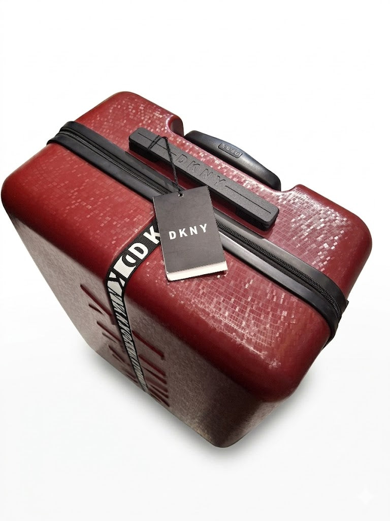DKNY Travel Luggage Front & Center 24inch Upright Red New