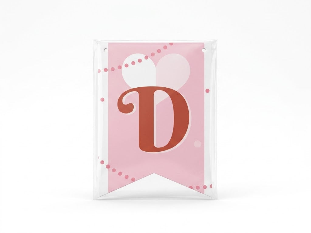 Valentine's Day Party Decoration Kit Banner Hearts Set - 4pcs Pack