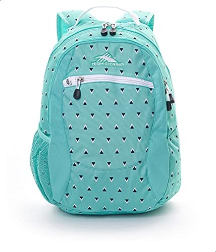 High Sierra Triangle Pattern Backpack - Turquoise.