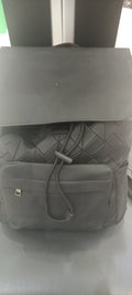 Black Geometric Backpack
