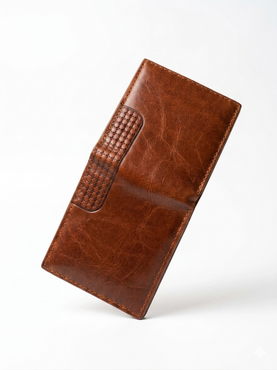 Men's Genuine Leather Wallet - Vintage Brown