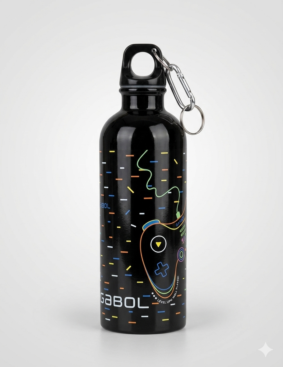 Gabol 600ml stainless steel water bottle VIRTUAL